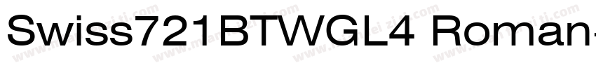 Swiss721BTWGL4 Roman字体转换